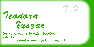 teodora huszar business card